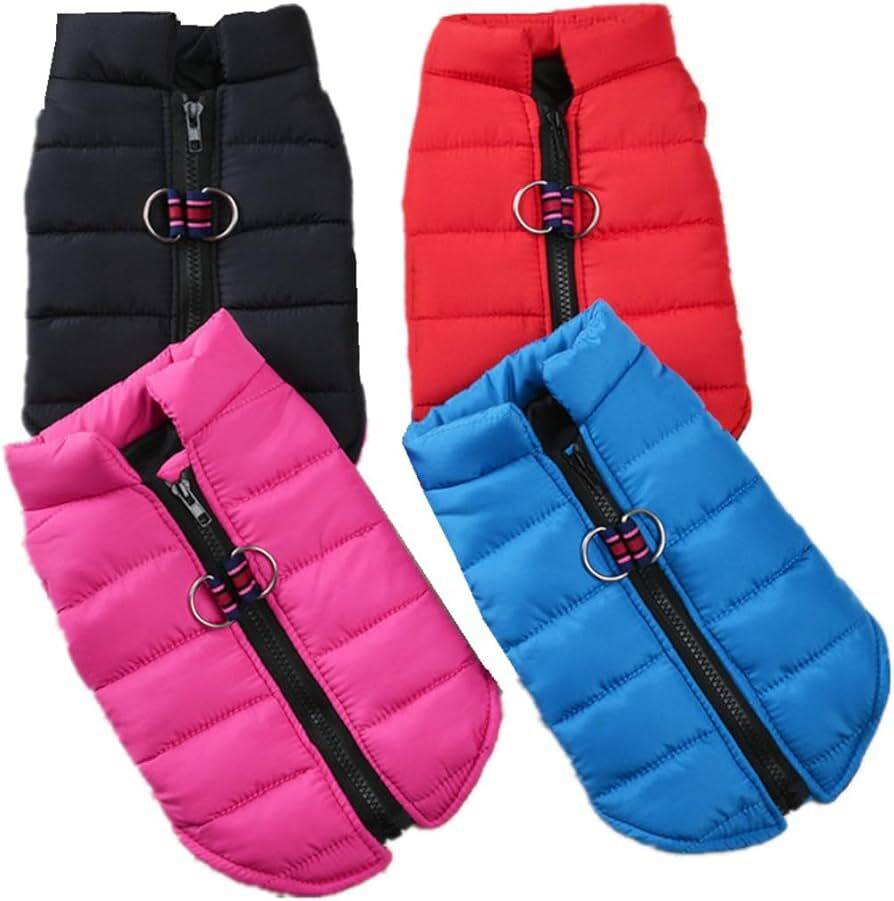 Black Windproof Pet Dog Coat Jacket Winter Warm Padded Vest TRENDYPET'S ZONE