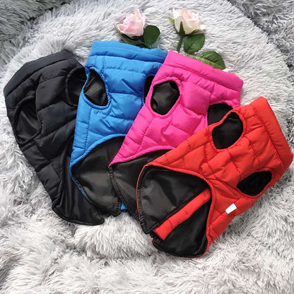 Black Windproof Pet Dog Coat Jacket Winter Warm Padded Vest TRENDYPET'S ZONE