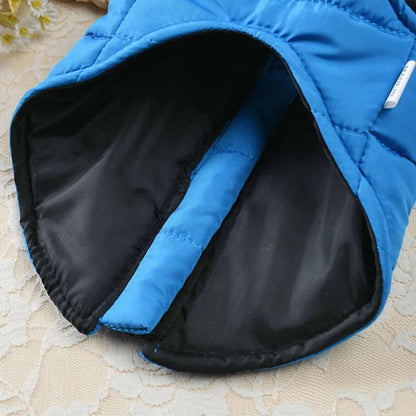 Black Windproof Pet Dog Coat Jacket Winter Warm Padded Vest TRENDYPET'S ZONE