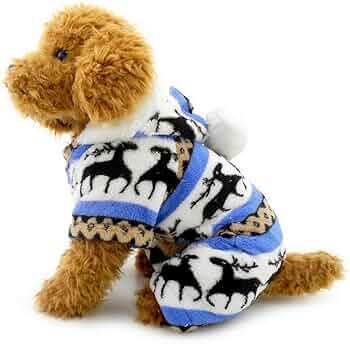 Blue Cozy Christmas Elk Pet Costume Trendy Dog Cat Sweater TRENDYPET'S ZONE