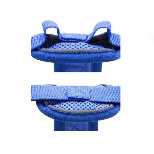 Blue Dog Harness Leash Set Reflective Breathable Vest Adjustable Chest Strap TRENDYPET'S ZONE