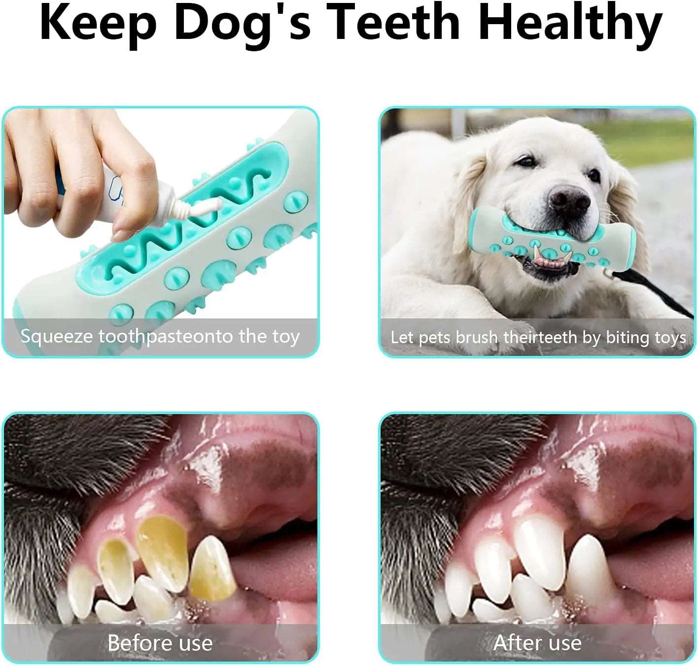 Blue Dog Teeth Grinding Stick Gnawing Teeth Clean Bone Dog Tooth Brush Chewing Gum Pet Toy Dog Bite Resistant Molar Training Grinding TRENDYPET'S ZONE