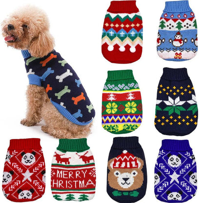 Blue Panda Warm Knitted Pet Dogs Cats Sweater Winter Clothes TRENDYPET'S ZONE