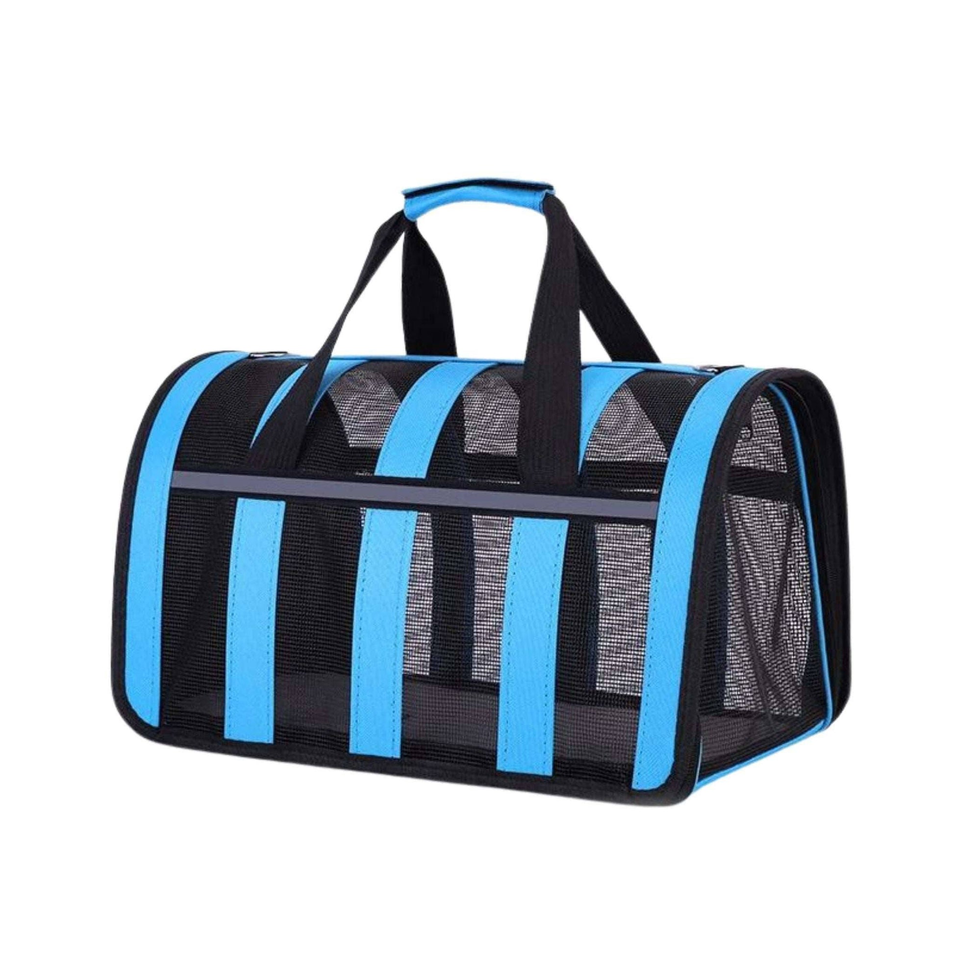 Blue Pet Carrying Bag Large Capacity Portable Breathable Shoulder Bag For Outdoor Use Suitable For All Seasons TRENDYPET'S ZONE