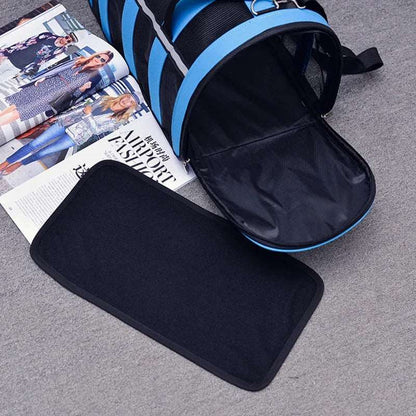 Blue Pet Carrying Bag Large Capacity Portable Breathable Shoulder Bag For Outdoor Use Suitable For All Seasons TRENDYPET'S ZONE