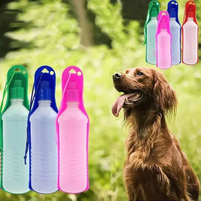 Blue Portable Pet Travel Water Bowl Bottle Feeder Drinking Fountain - Trendypet's Zone