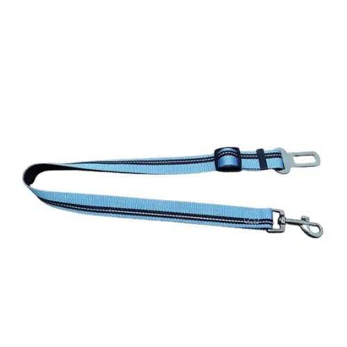 Blue Reflective Pet Supplies Car Seat Belt Dog Seat Belt Dog Leash Vehicle Belt Adjustable Cushioning Elastic Reflective Safety Rope for Dog Cat TRENDYPET'S ZONE