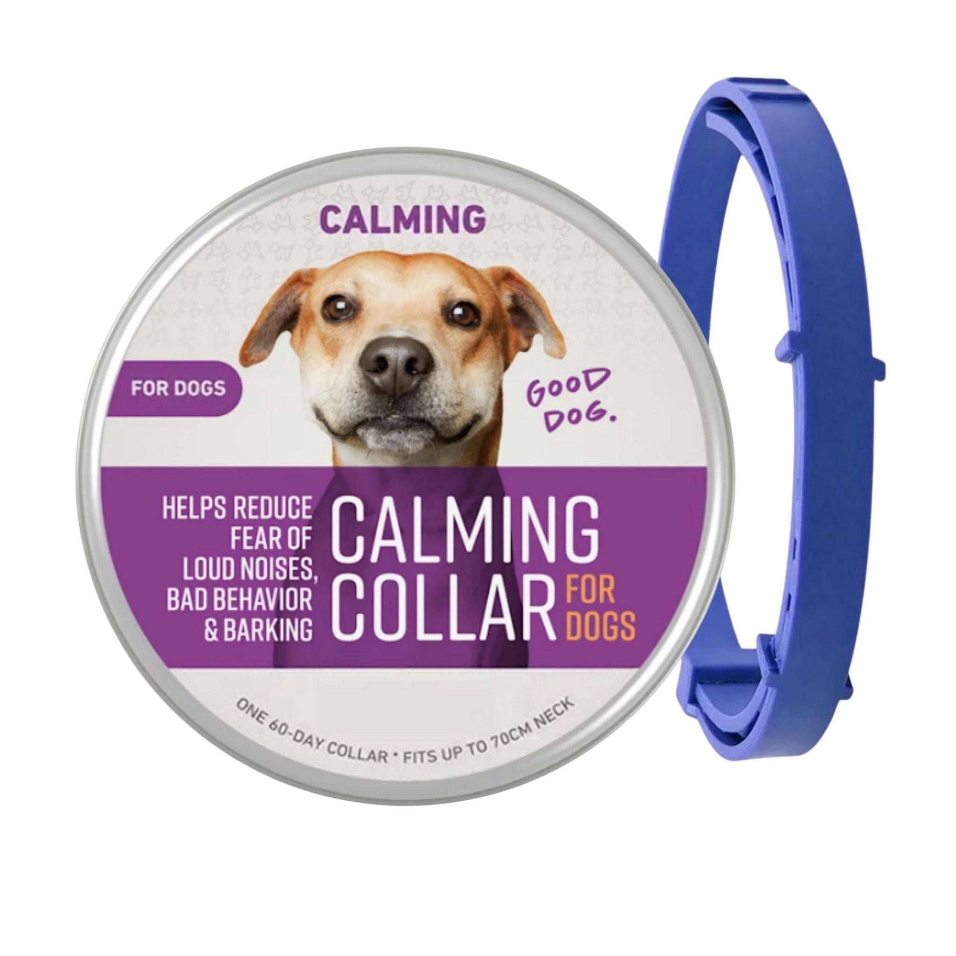 Blue Safe Dog Calming Collar 1Pack/60Days Adjustable Anxiety Reduction Pheromone Lasting Natural Calm Pet Collar Boxed OPP Bag TRENDYPET'S ZONE