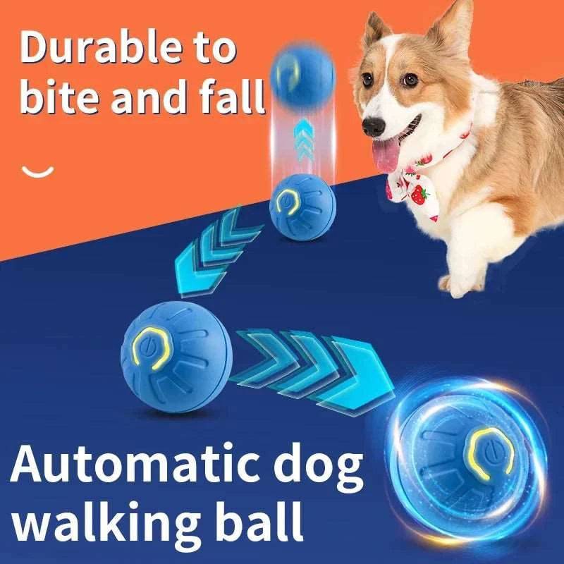 Blue Smart Dog Toy Ball Electronic Interactive Pet Moving Ball USB Automatic Bouncing for Puppy - Trendypet's Zone