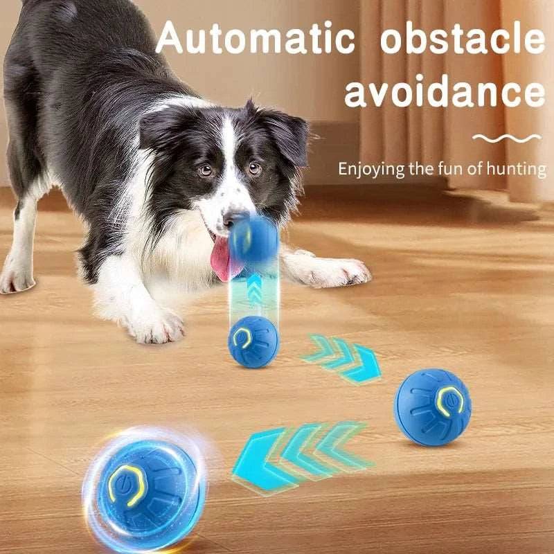 Blue Smart Dog Toy Ball Electronic Interactive Pet Moving Ball USB Automatic Bouncing for Puppy - Trendypet's Zone