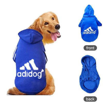 Blue Soft Fleece Pet Dog Puppy Hoodies Warm Sweatshirt Pet Costume Jacket TRENDYPET'S ZONE