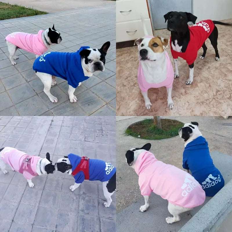 Blue Soft Fleece Pet Dog Puppy Hoodies Warm Sweatshirt Pet Costume Jacket TRENDYPET'S ZONE