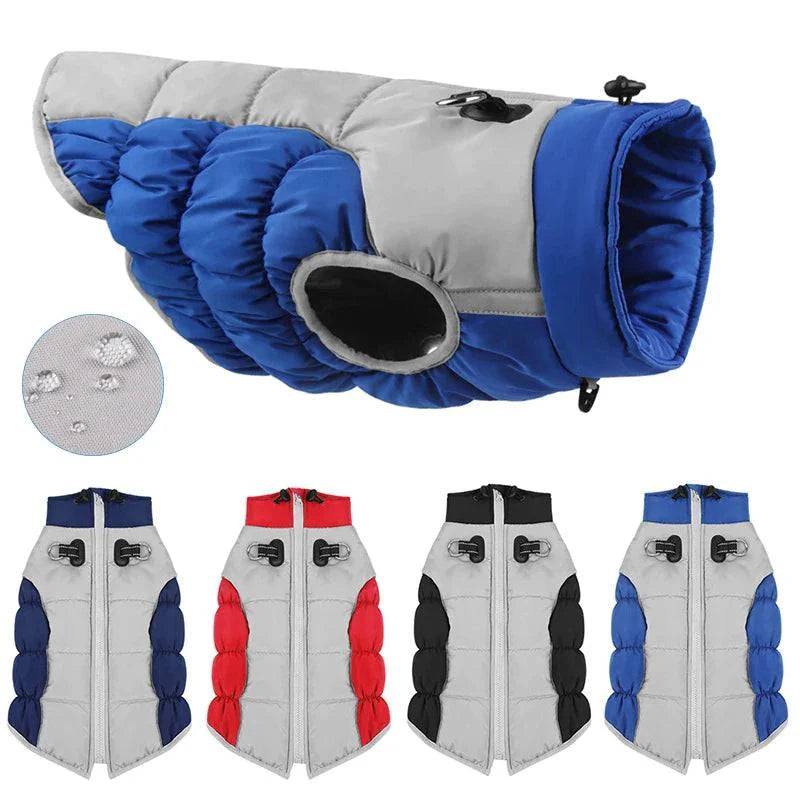 Blue Warm Jacket Waterproof Clothes For Dog Winter Pet Costume Coat Vest TRENDYPET'S ZONE