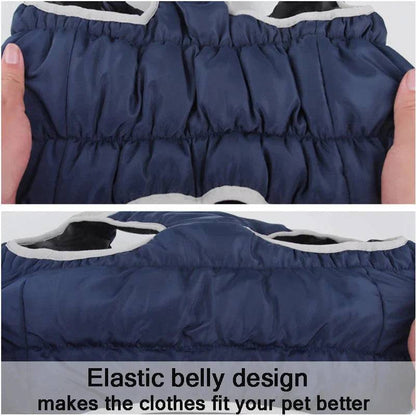 Blue Warm Jacket Waterproof Clothes For Dog Winter Pet Costume Coat Vest TRENDYPET'S ZONE