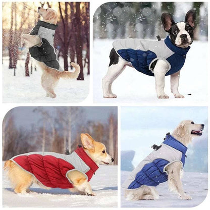 Blue Warm Jacket Waterproof Clothes For Dog Winter Pet Costume Coat Vest TRENDYPET'S ZONE