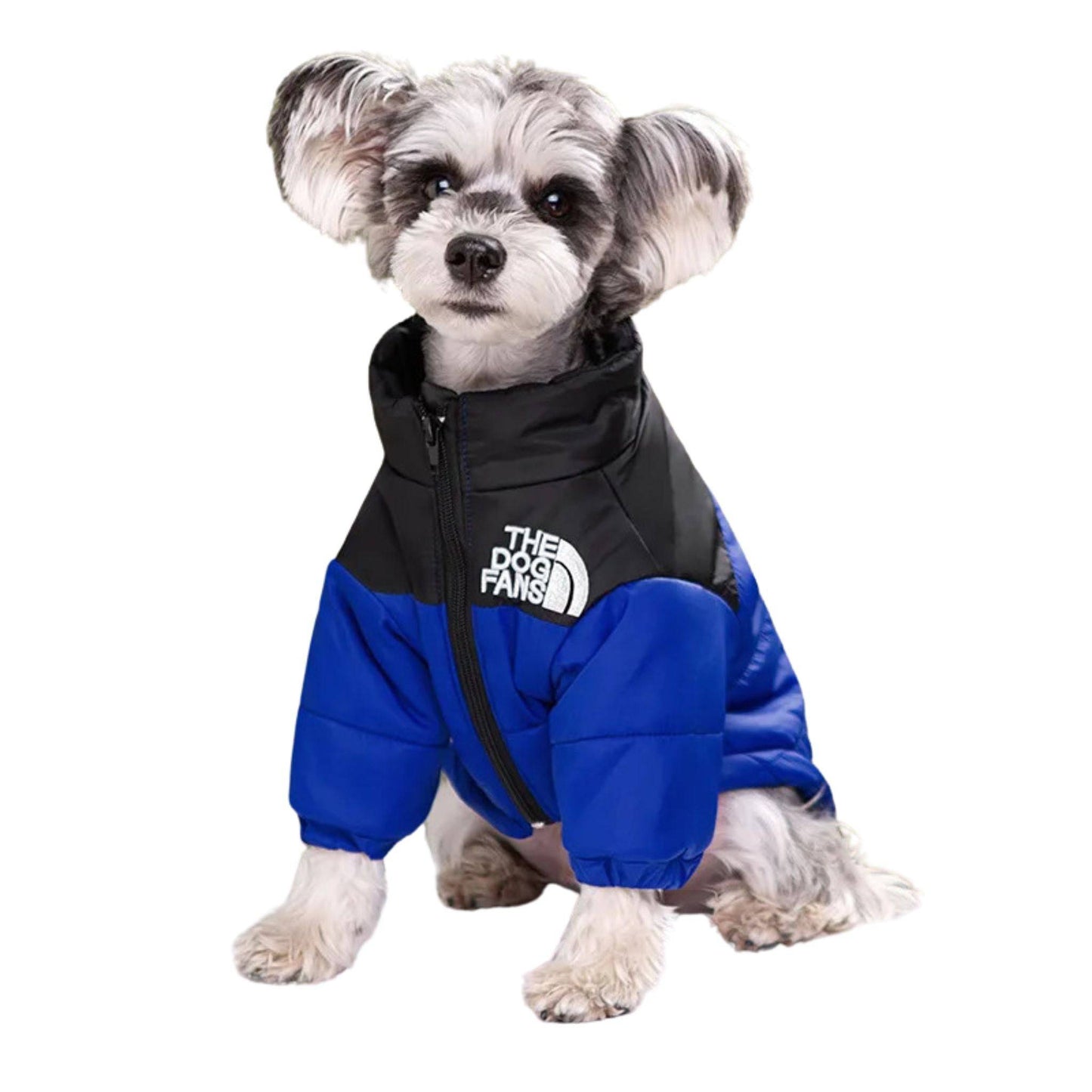 Blue Warm Stylish Dog Windproof Snow Cold Weather Coats Jackets for Puppies Small Medium Large Dogs TRENDYPET'S ZONE