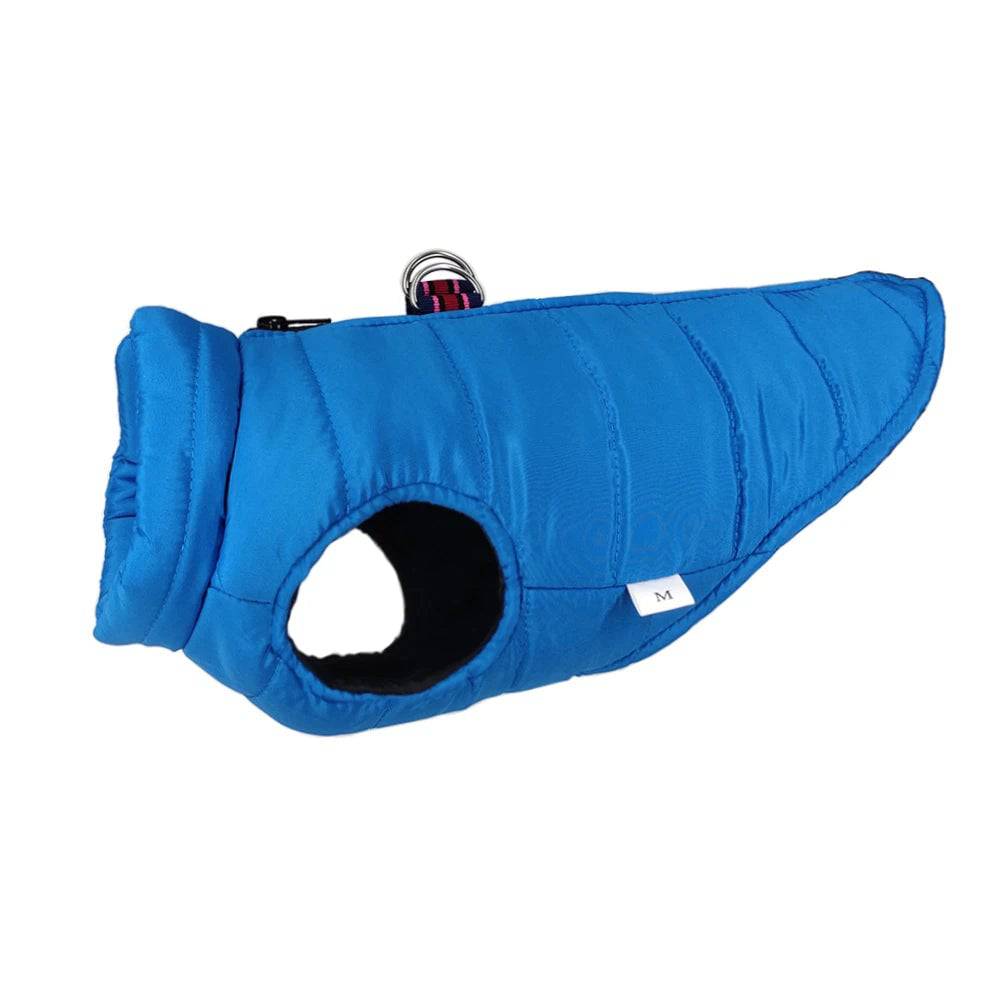 Blue Windproof Pet Dog Coat Jacket Winter Warm Padded Vest TRENDYPET'S ZONE