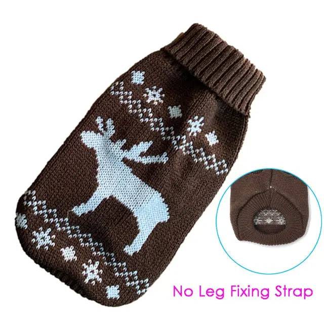 Brown Cat Kitten Sweater Winter Warm Clothes For Small Medium Dogs Coat Pet Outfit TRENDYPET'S ZONE