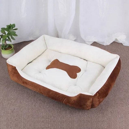 Brown Warm Comfortable Dog Sleeping Sofa Bed Soft PP Cotton Nest For Small Medium Large Dogs Pet Puppy Kennel Basket Mat TRENDYPET'S ZONE