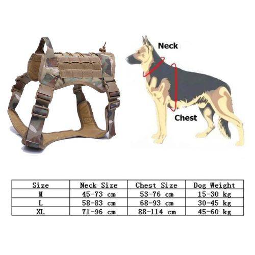 Camouflage Tactical Dog Pet Vest With Bags Military Harness Leash Set TRENDYPET'S ZONE