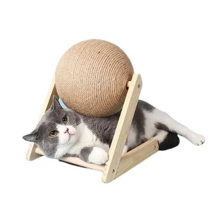 Cat Scratcher Toy Pet Scratching Ball Kitten Sisal Rope Scraper Claw Sharpener Furniture Protector TRENDYPET'S ZONE