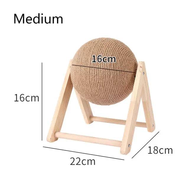 Cat Scratcher Toy Pet Scratching Ball Kitten Sisal Rope Scraper Claw Sharpener Furniture Protector TRENDYPET'S ZONE