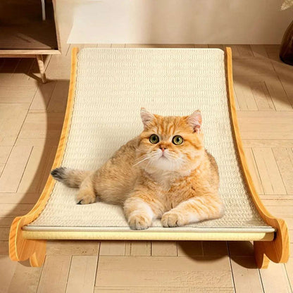 Cat Scratching Board Recliner Wooden Wear-resistant Scratch-resistant Post Kitten Scratchers TRENDYPET'S ZONE