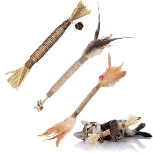 Cat Toys Chew Stick, Kitten Treat Catnip Toy Natural Stuff with Catnip for Cleaning Teeth Indoor Dental TRENDYPET'S ZONE