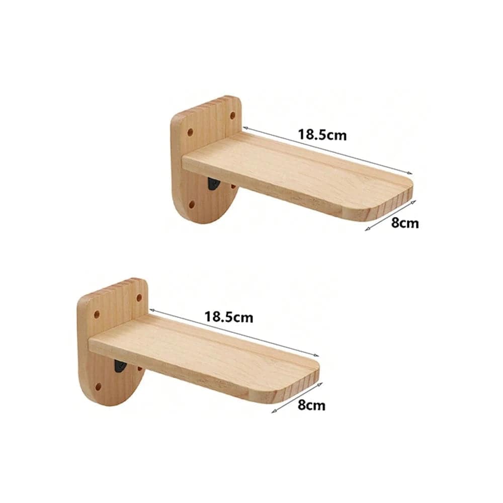 Cat Wall Shelf Steps Furniture for Wall Mounted for Most Kitten, Medium and Large Cats, 2 of Pack TRENDYPET'S ZONE