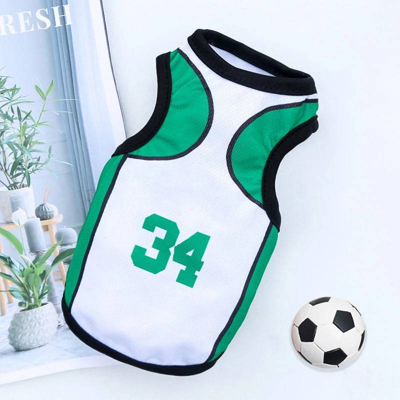 Celtics Pet Clothes Dog Sport Jersey Clothes for Summer Apparel Basketball Clothing Puppy T-Shirts TRENDYPET'S ZONE