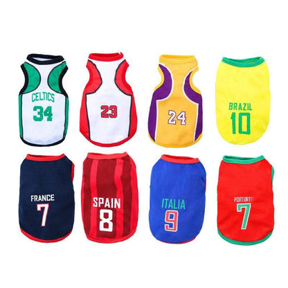 Celtics Pet Clothes Dog Sport Jersey Clothes for Summer Apparel Basketball Clothing Puppy T-Shirts TRENDYPET'S ZONE