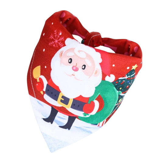 Christmas Pet Bandanas Festive Santa Claus Scarf TRENDYPET'S ZONE