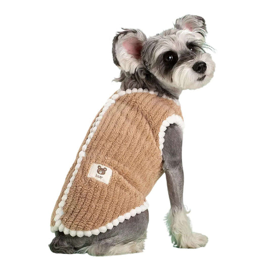 Coffee Winter Warm Apparel Soft Dog Cat Sweater Vest Coat TRENDYPET'S ZONE