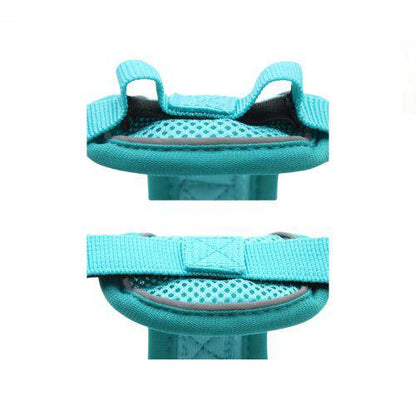 Cyan Dog Harness Leash Set Reflective Breathable Vest Adjustable Chest Strap TRENDYPET'S ZONE