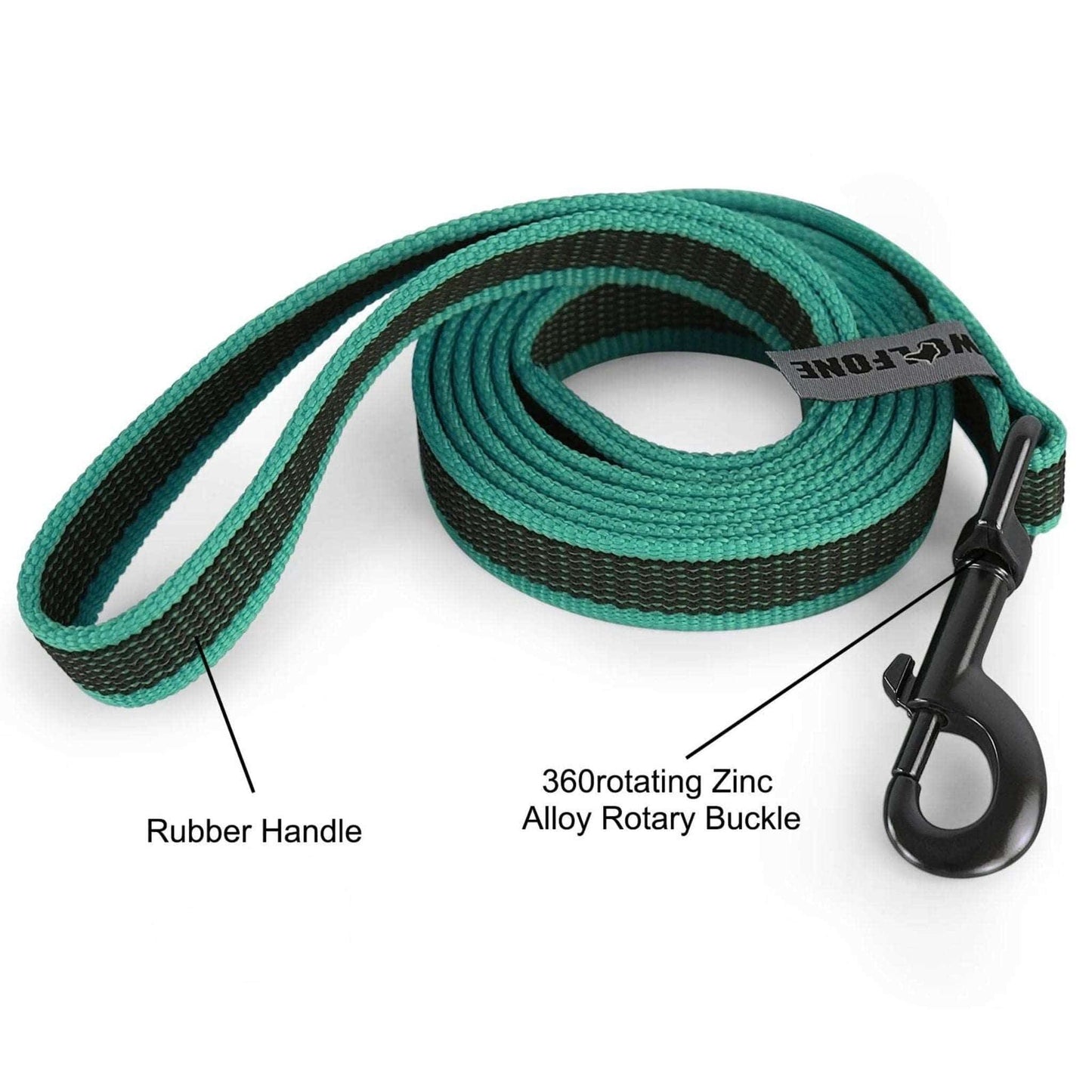 Cyan Dog Leash Latex Silk Easy and Convenient Training Big Dual Color TRENDYPET'S ZONE