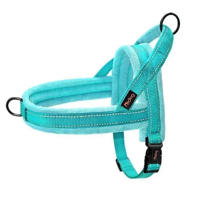 Cyan Warm Harness Vest Winter Soft Padded Pet Training Adjustable For Small Large Dog Puppy TRENDYPET'S ZONE