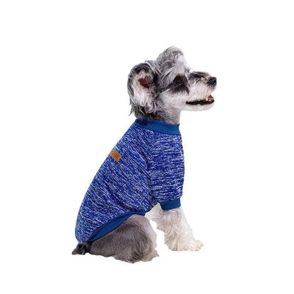 Dark Blue Warm Winter Dog Cloth Classic Pet Sweatshirt Vest TRENDYPET'S ZONE