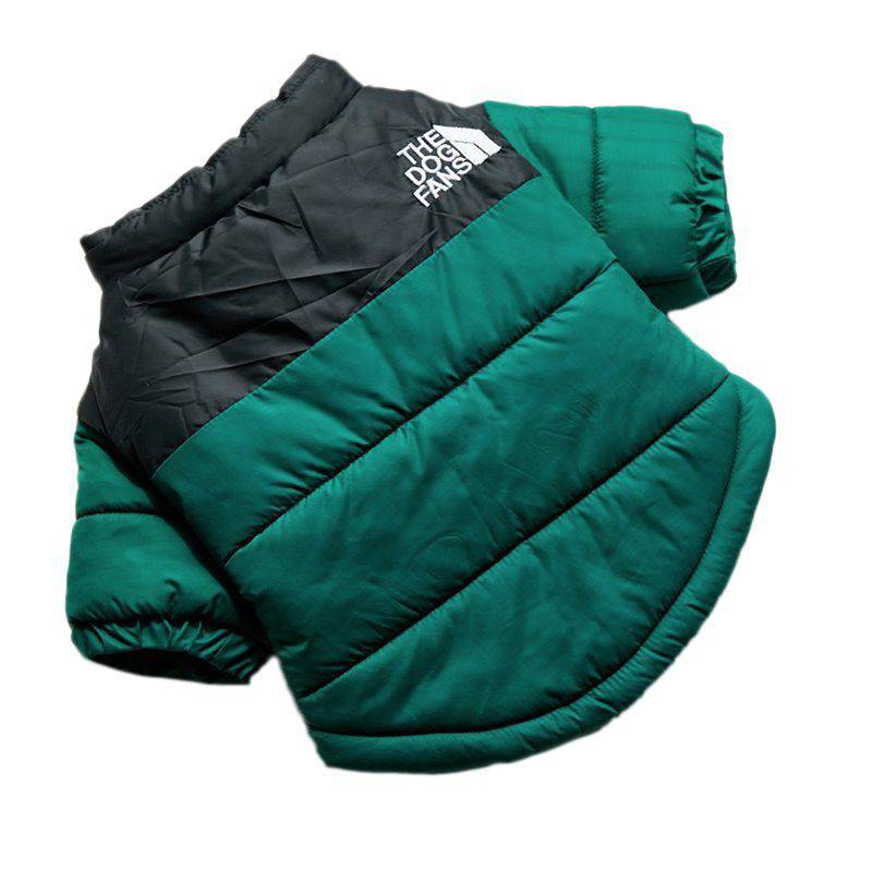 Dark Green Warm Stylish Dog Windproof Snow Cold Weather Coats Jackets for Puppies Small Medium Large Dogs TRENDYPET'S ZONE