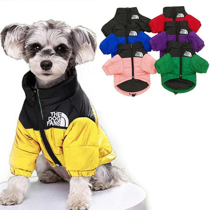 Dark Green Warm Stylish Dog Windproof Snow Cold Weather Coats Jackets for Puppies Small Medium Large Dogs TRENDYPET'S ZONE