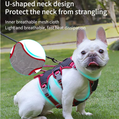 Dog Harness NO PULL Outdoor Walking Breathable Reflective Adjustable Harness for Small Medium Large Dogs TRENDYPET'S ZONE