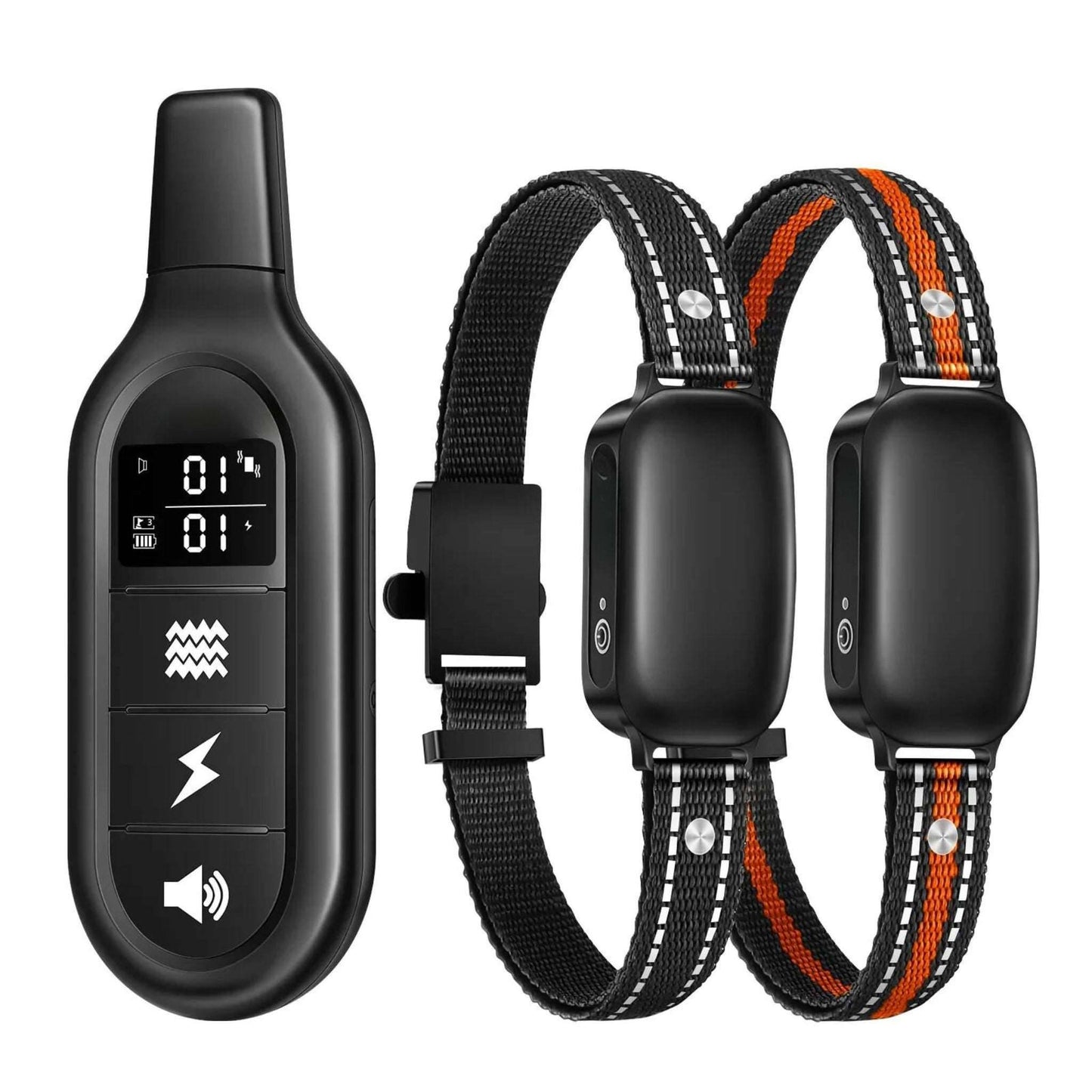 Dog Shock Collar, IPX7 Waterproof Dog Training Collar with 3300FT Remote, Rechargeable Shock Collar for Large Medium Small Dog，3 Training Modes with Beep, Vibration and Shock, Reflective Dog Collar - Trendypet's Zone