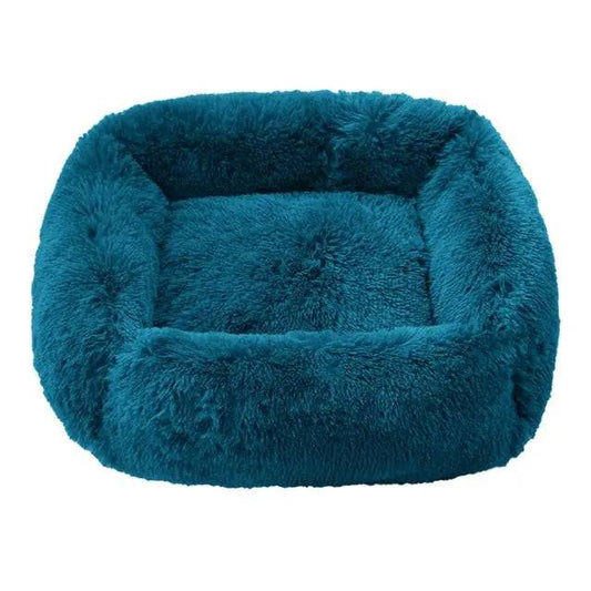 Duck Green Fluffy Dog Sofa Bed Square Pet Beds Cat Mat Plush Dogs House Indoor Winter Warm Pet Sleeping Kennel For Small Medium Large Dogs - Trendypet's Zone