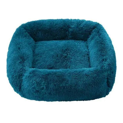 Duck Green Fluffy Dog Sofa Bed Square Pet Beds Cat Mat Plush Dogs House Indoor Winter Warm Pet Sleeping Kennel For Small Medium Large Dogs TRENDYPET'S ZONE