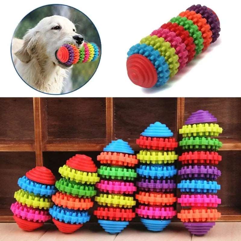 Durable Rubber Pet Dog Puppy Cat Dental Teething Healthy Teeth Gums Chew Toy Dog Stuff Dog Toys for Large Dogs Jouet Chat TRENDYPET'S ZONE