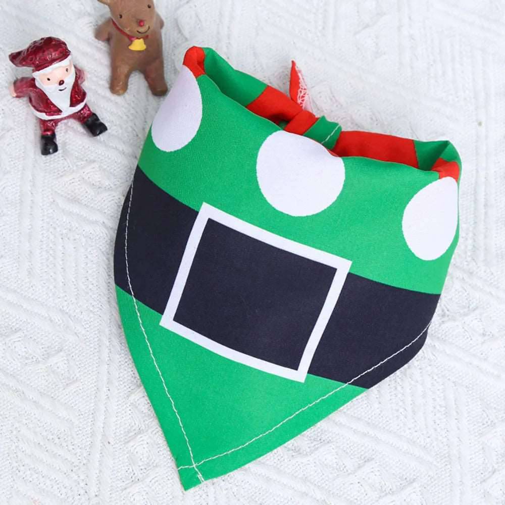 Festive Christmas Pet Bandana Dog Triangular Holiday Scarf TRENDYPET'S ZONE