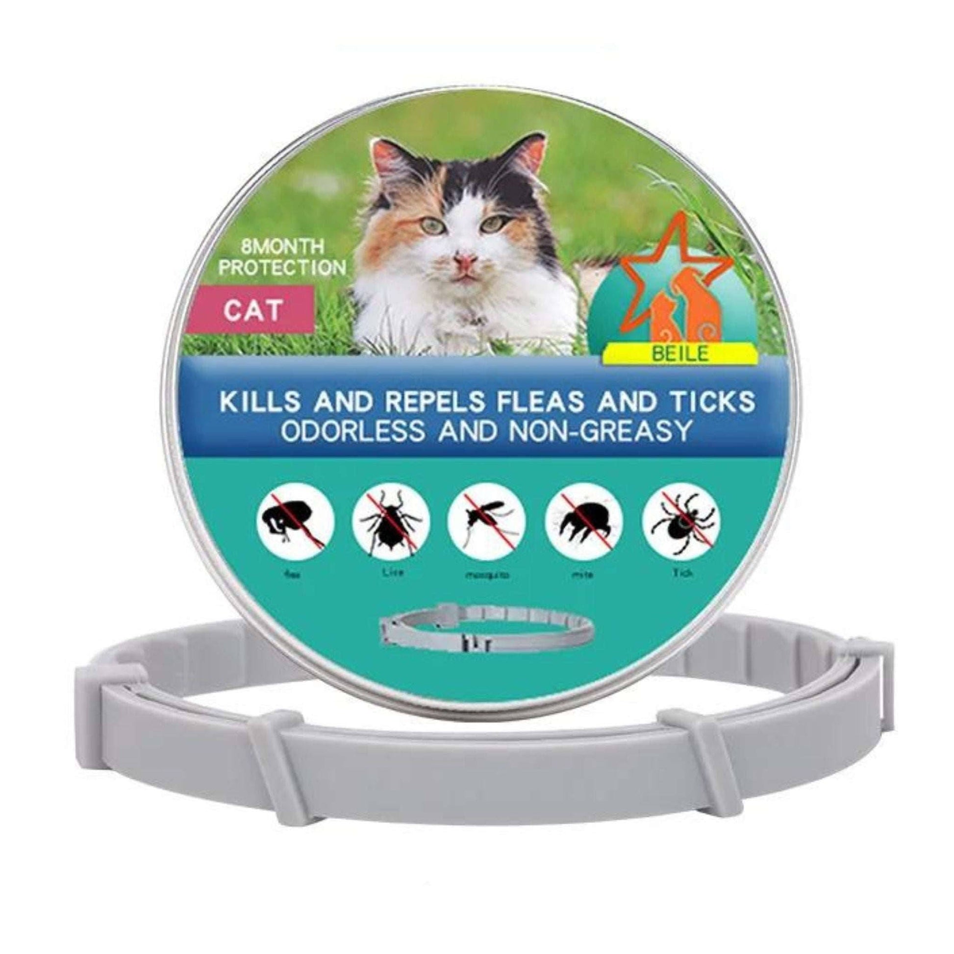 Flea and Tick Collar for Cats, 8-Month Flea and Tick Collar - Trendypet's Zone