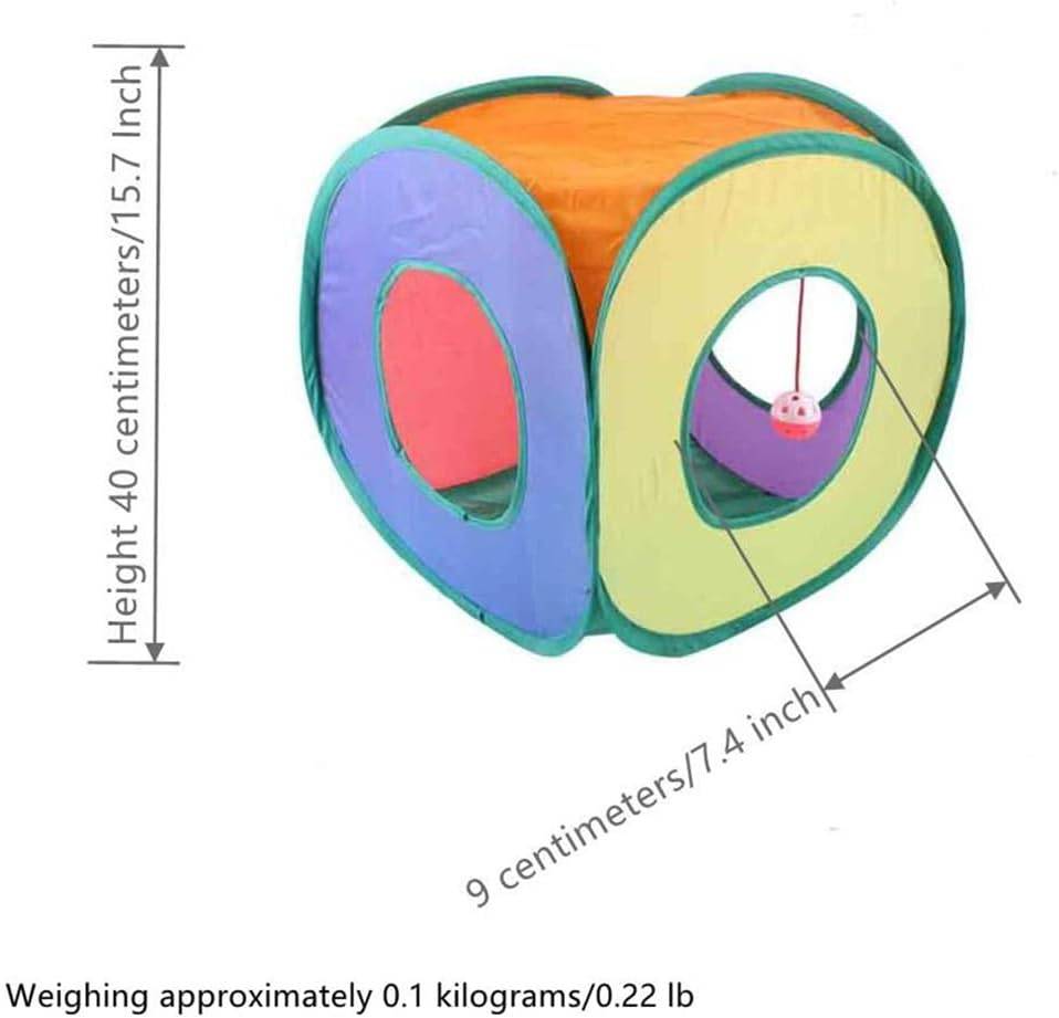 Foldable Cat Cube Tunnel Available for Pet Kitten Rolling Channel For Indoor Outdoor TRENDYPET'S ZONE