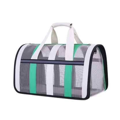 Grass Green Pet Carrying Bag Large Capacity Portable Breathable Shoulder Bag For Outdoor Use Suitable For All Seasons TRENDYPET'S ZONE