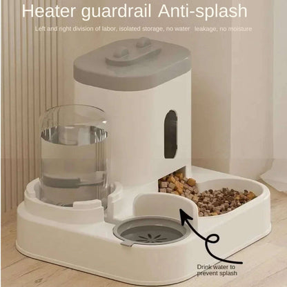 Gray Automatic Feeder Cat Dog Food Bowl Pet Large 2L Food Storage Dispenser Container Puppy Pet Kitten Accessories TRENDYPET'S ZONE