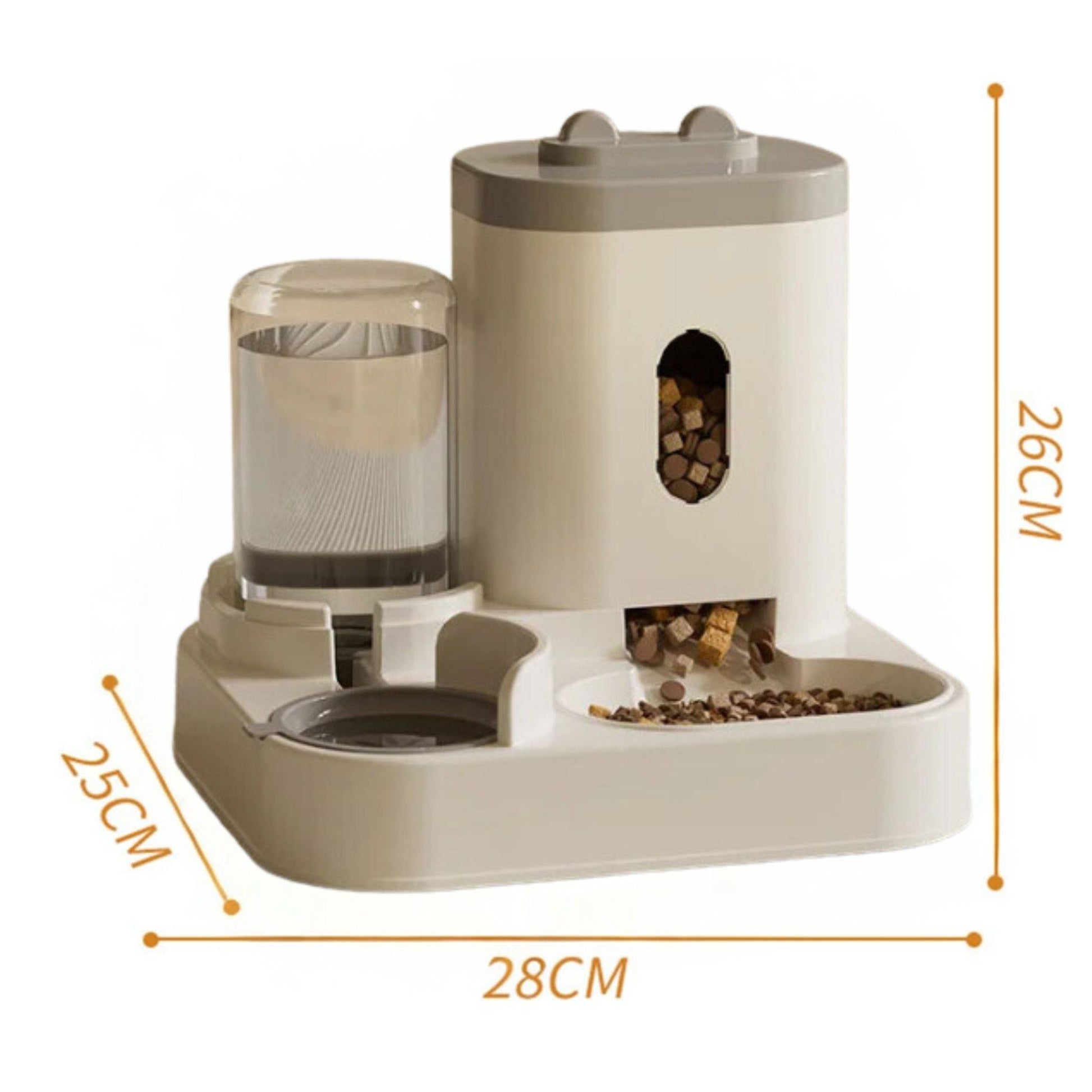 Gray Automatic Feeder Cat Dog Food Bowl Pet Large 2L Food Storage Dispenser Container Puppy Pet Kitten Accessories TRENDYPET'S ZONE